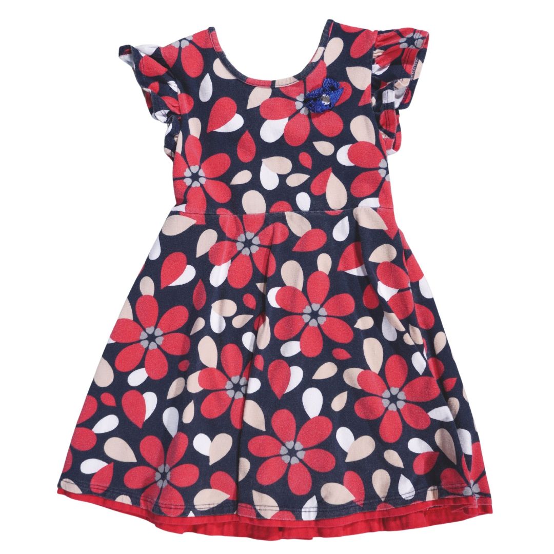 Toddler Floral Dress, Girl, 4