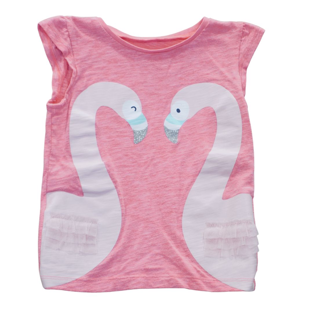 Camiseta rosa con flamencos de Carter's para niños pequeños, 5T