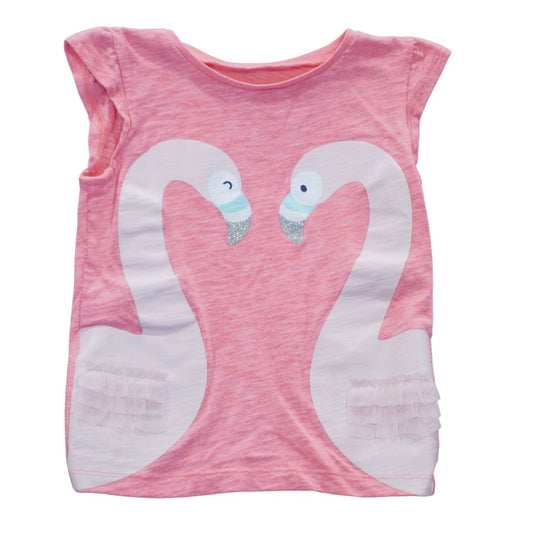 Camiseta rosa con flamencos de Carter's para niños pequeños, 5T