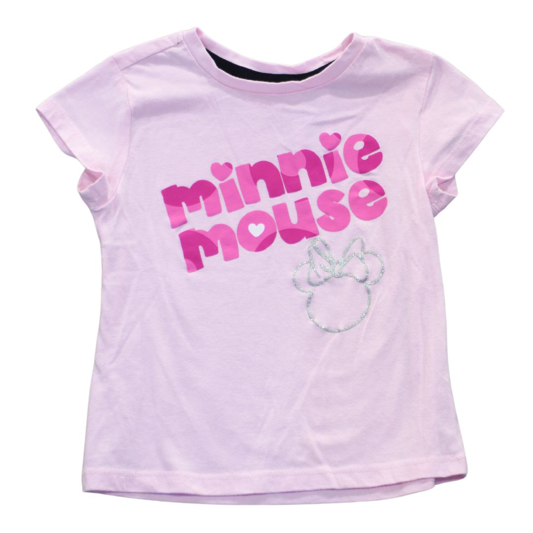 Camiseta infantil de Minnie Mouse de Disney Junior en color rosa, talla 5