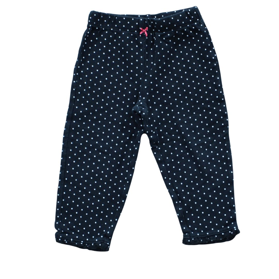 Toddler Black Carter's Dots Pants, 24 m