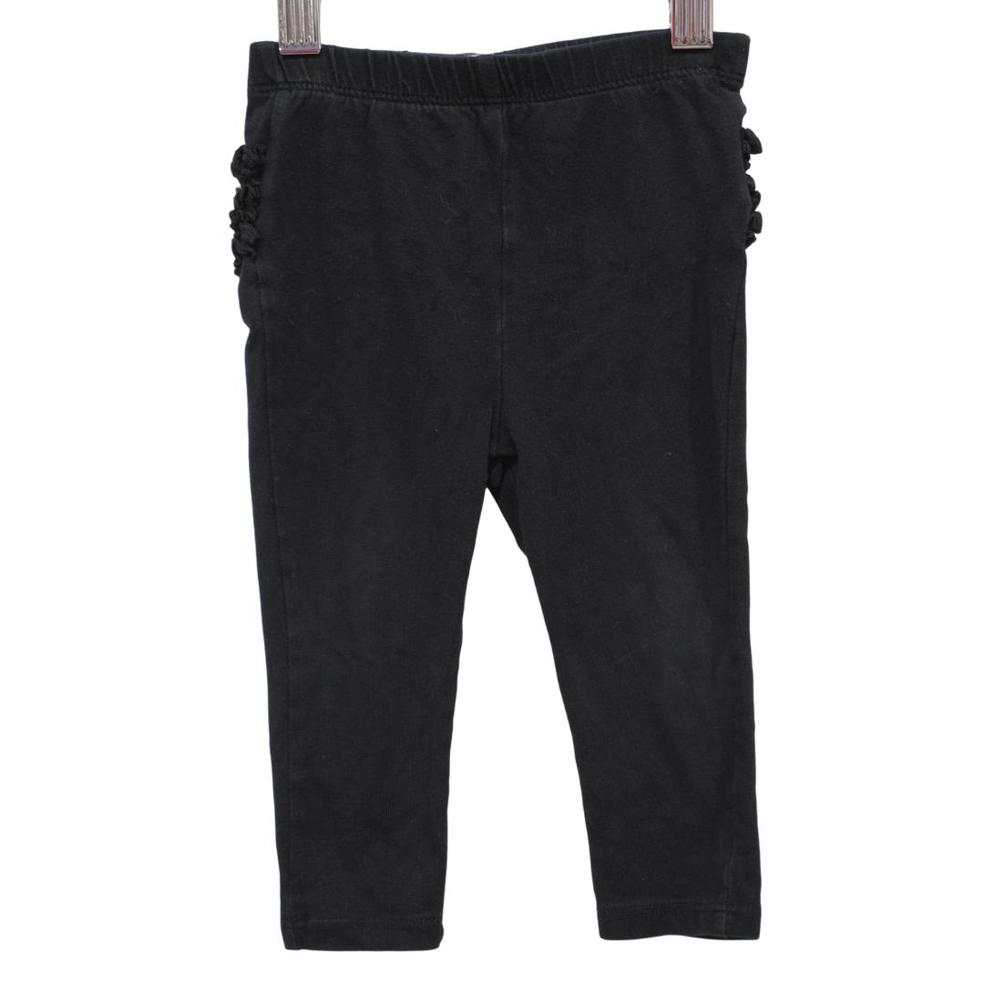 Pantalones con volantes negros de Old Navy, 12-18 meses