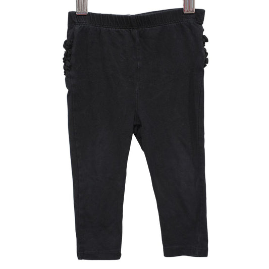 Black Old Navy Ruffle Pants, 12-18 m