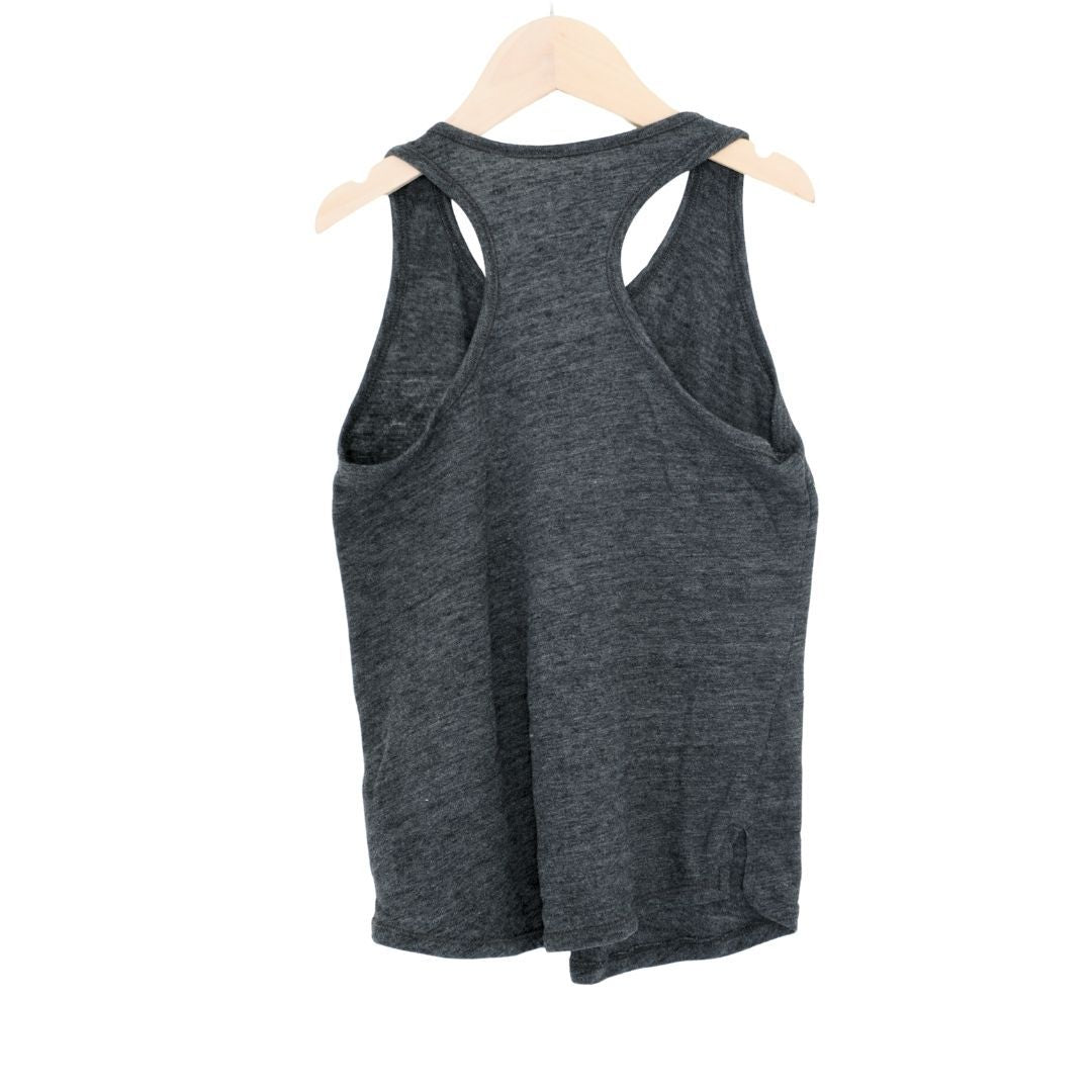 Camiseta deportiva sin mangas gris Old Navy para niña, talla 8