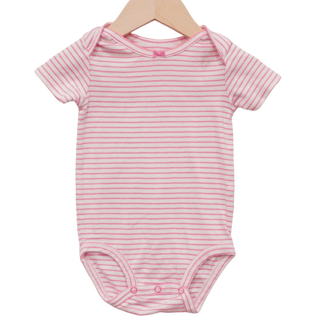 Body de rayas de Carter's Pink, 12 m