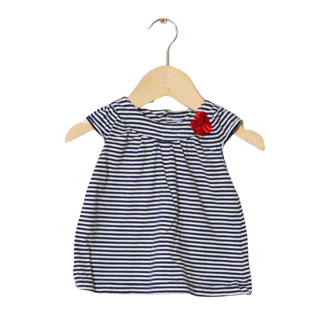 Blusa de niña de rayas blancas Just One You, 18 m