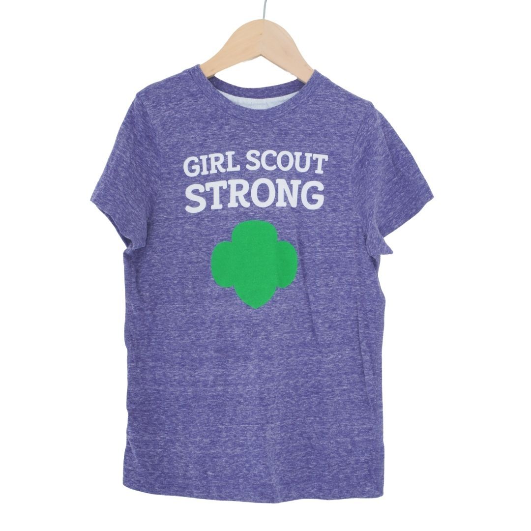 Camiseta azul de las Girls Scouts, 6/8