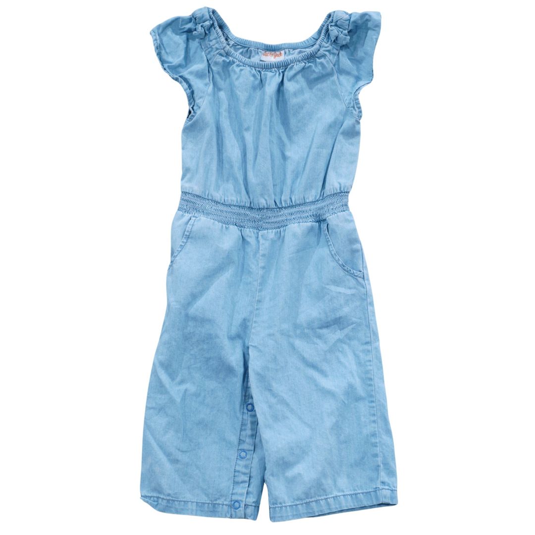 Toddler Blue Cat & Jack Chambray  Romper, 3T