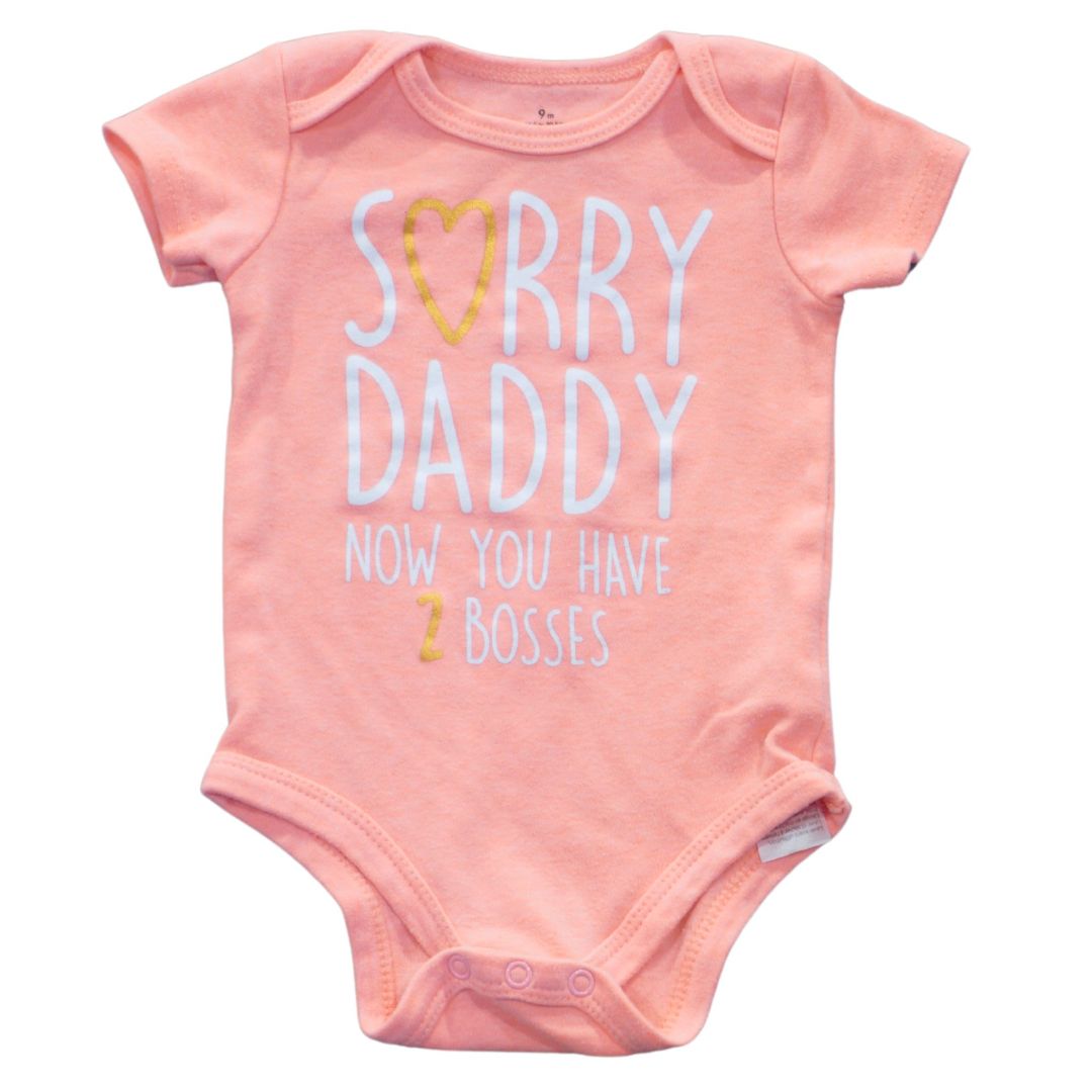 Body rosa Baby Starters "Sorry Daddy", 9 m