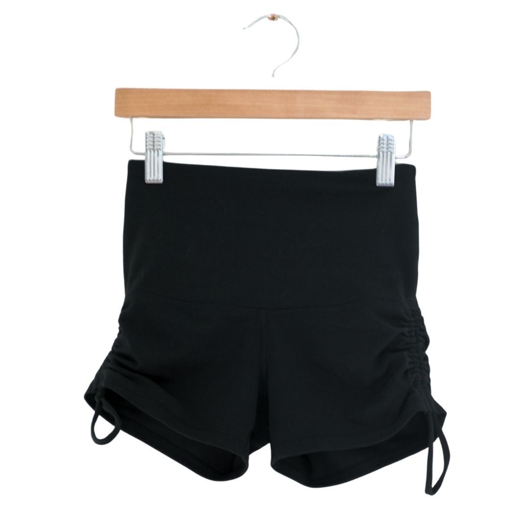 Pantalones cortos deportivos con cintura alta y lazo para niña DSG en color negro, 4/5