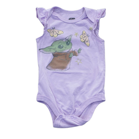 Baby Purple Star Wars Baby Yoda Bodysuit, 9 m