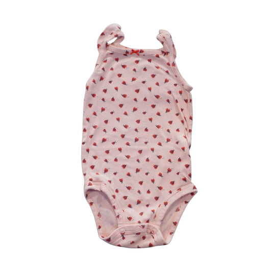 Baby Pink Carter's Ladybugs Tank Top Bodysuit, 9 m