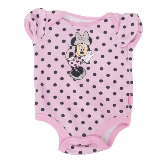 Disney - Pink Polka Dot Minnie Mouse Bodysuit, 0-3 m