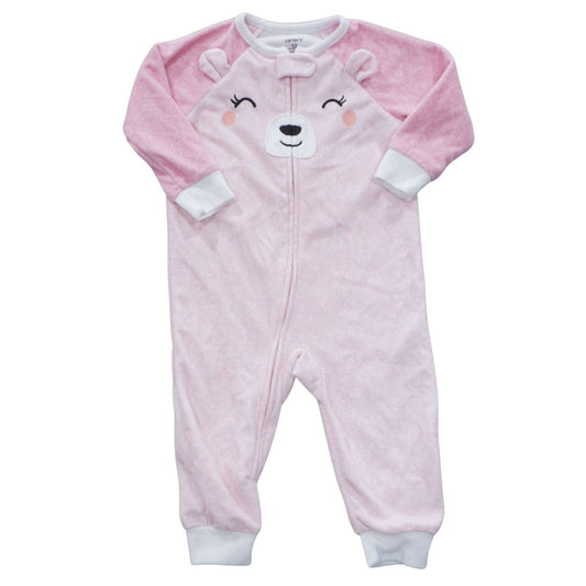 Pink Carter's Teddy Bear Pajama, 12 m