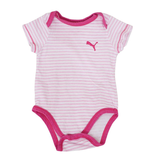 Puma - Pink Striped Bodysuit, 3-6 m