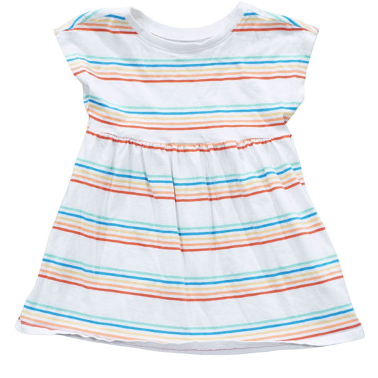 Toddler White Old Navy Striped Dress, 18-24 m