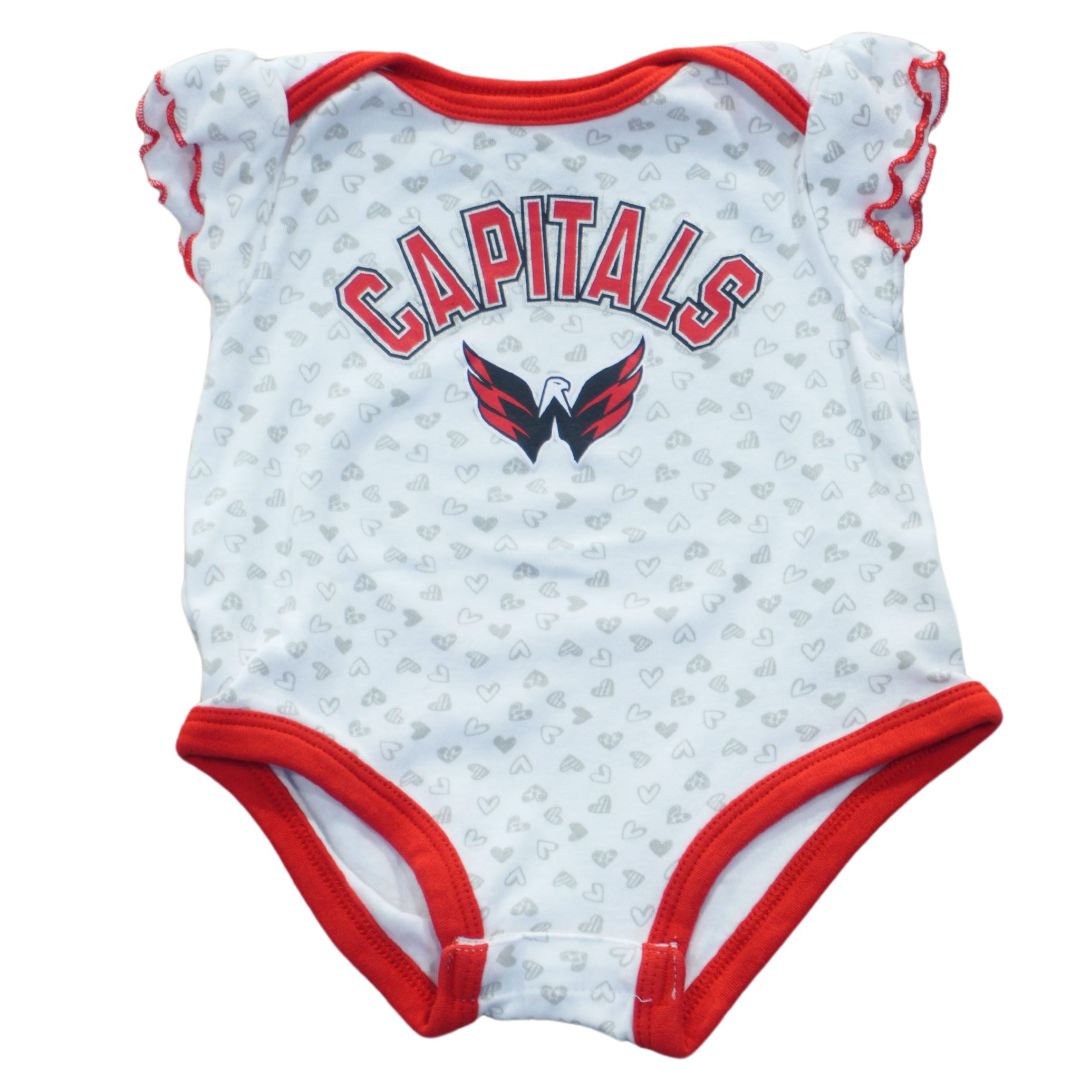 Baby White  Washington Capitals Bodysuit, 6-9 m