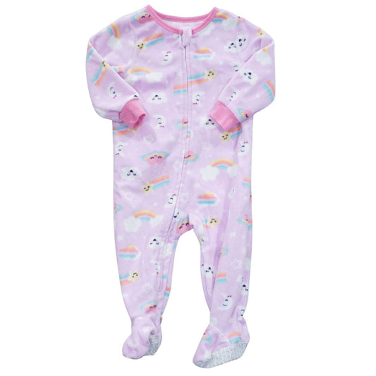 Pijama con pies Rainbow Night Sky de Absorba en color rosa, 12 m