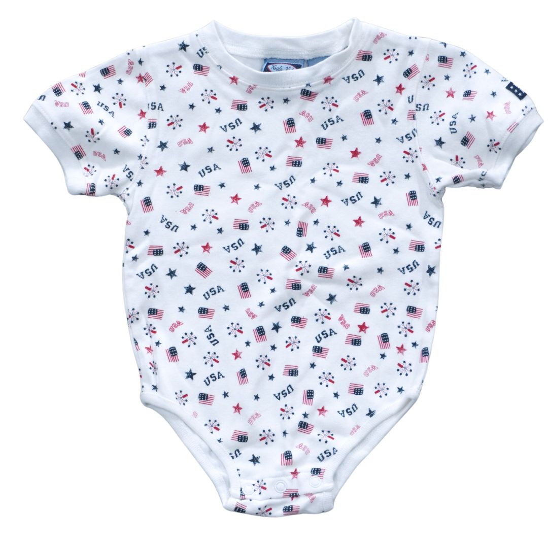 Toddler White Koala Kids 4th of July Bodysuit, 3T