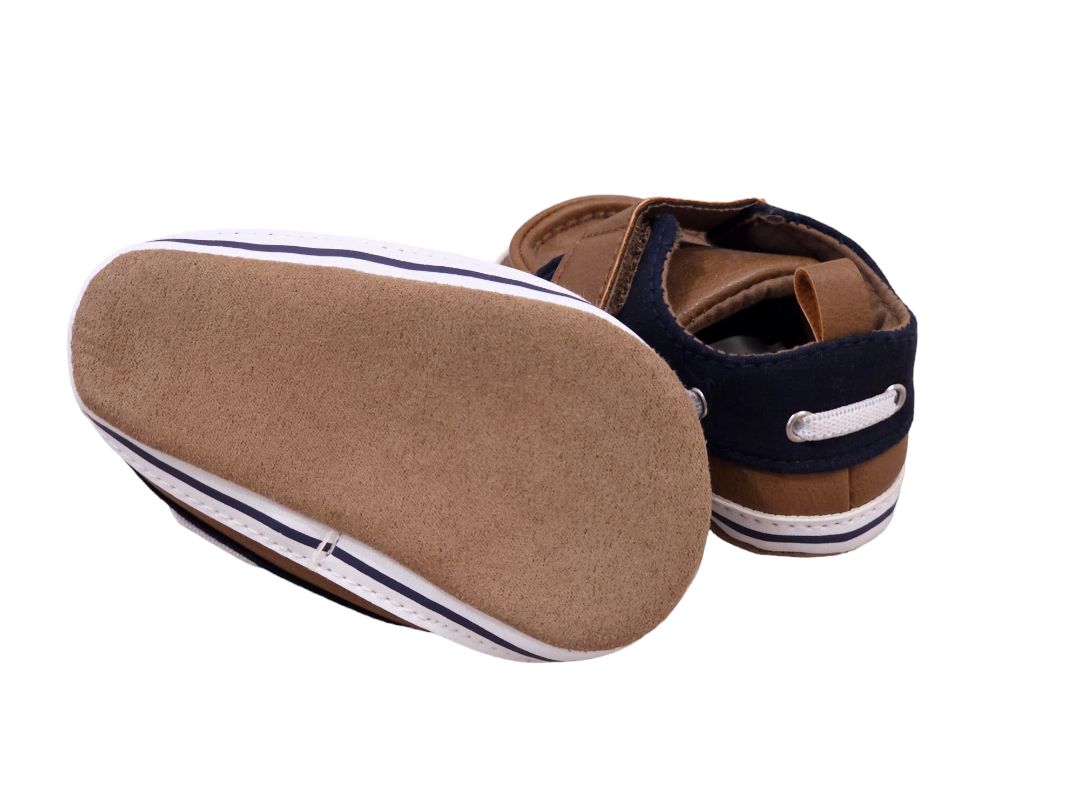 Just One You - Brown Infant Soft Boat Shoes, 3-6 m