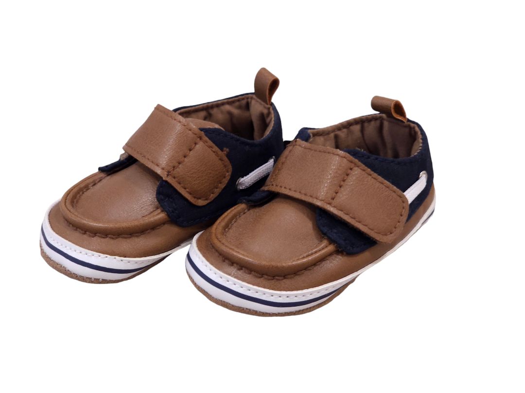 Just One You - Brown Infant Soft Boat Shoes, 3-6 m