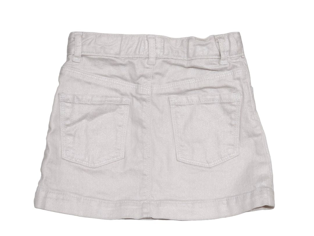 Falda vaquera metalizada gris de Old Navy, 4T