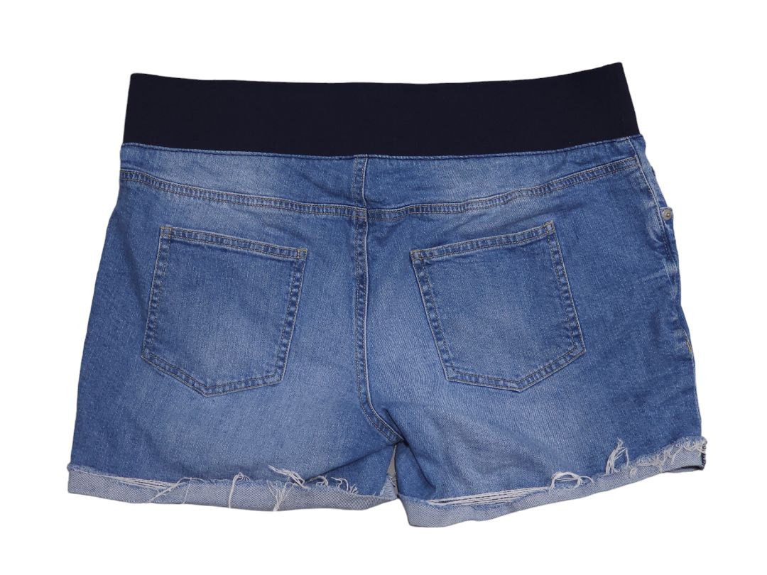 Great Expectations - Blue Maternity Denim Shorts, Large