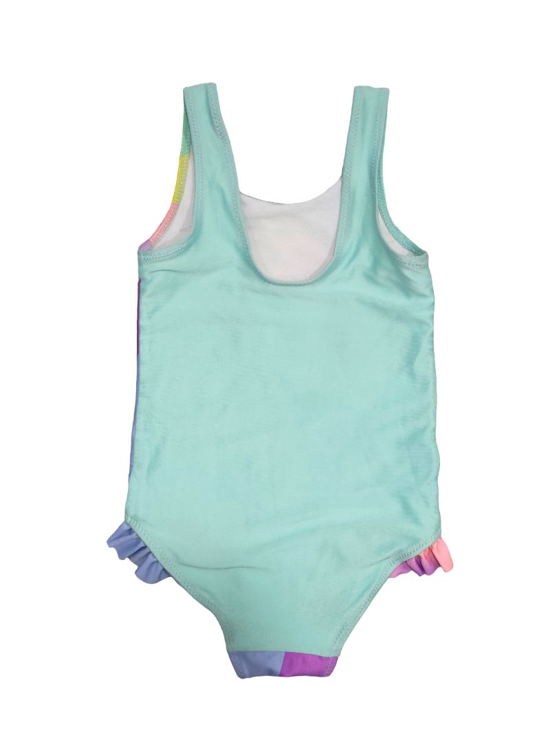 Girls H&M - Blue One Piece Unicorn Swimsuit, 4T