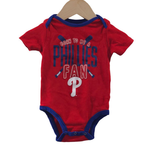 3 Pack MLB Philadelphia Phillies Boys' Bodysuit, 12m