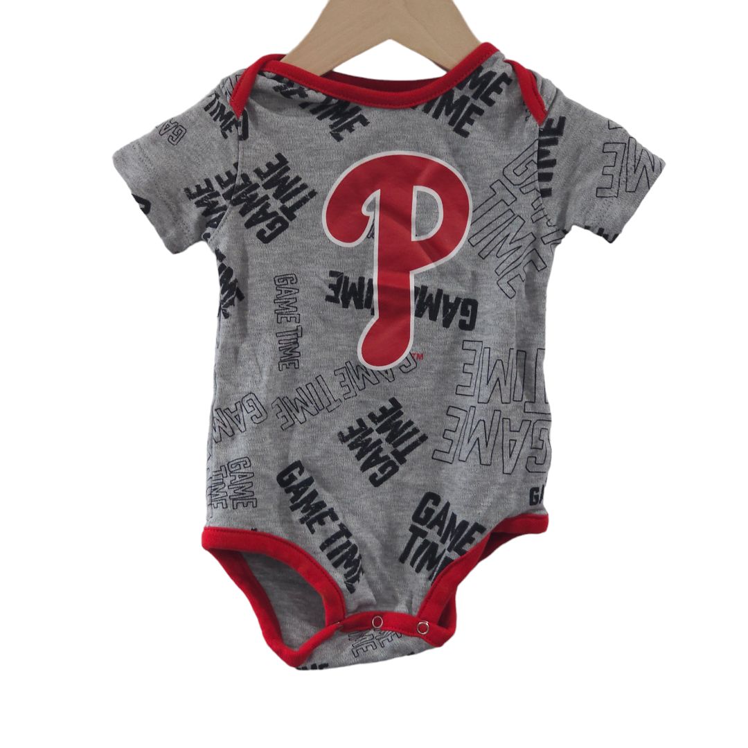 3 Pack MLB Philadelphia Phillies Boys' Bodysuit, 12m