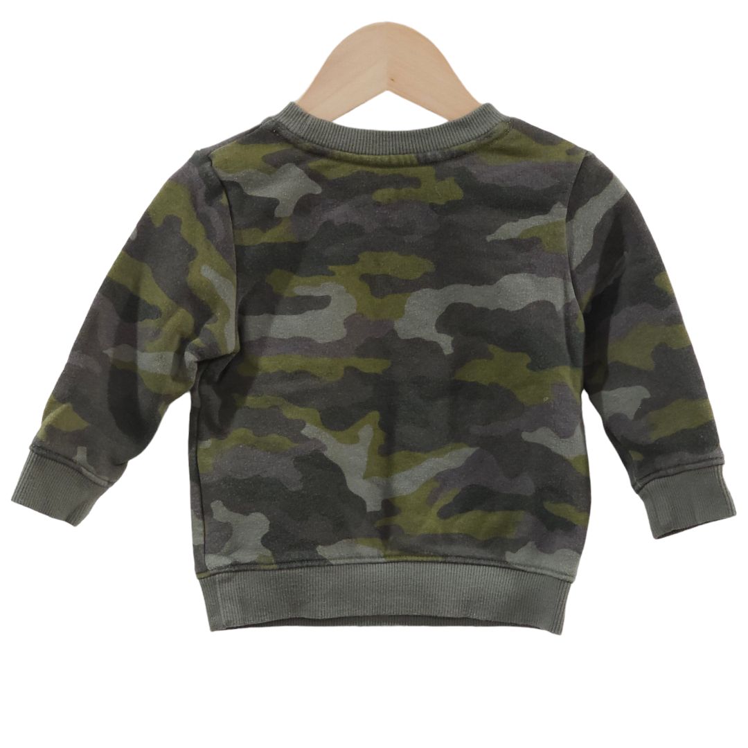 Cat &amp; Jack - Sudadera camuflaje verde, 12 m