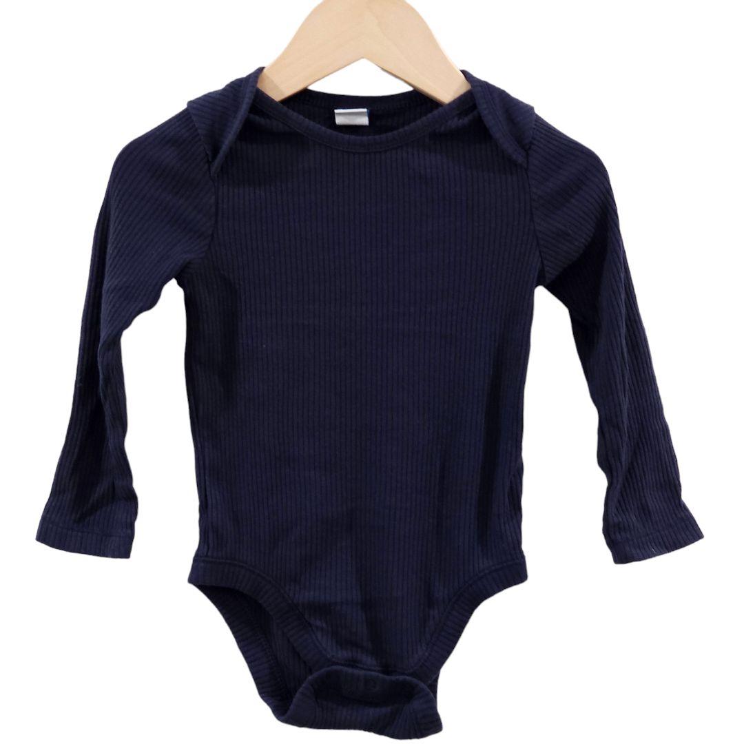 Old Navy -  Pack of 4 Long Sleeve Ribbed Bodysuits, 12-18 m