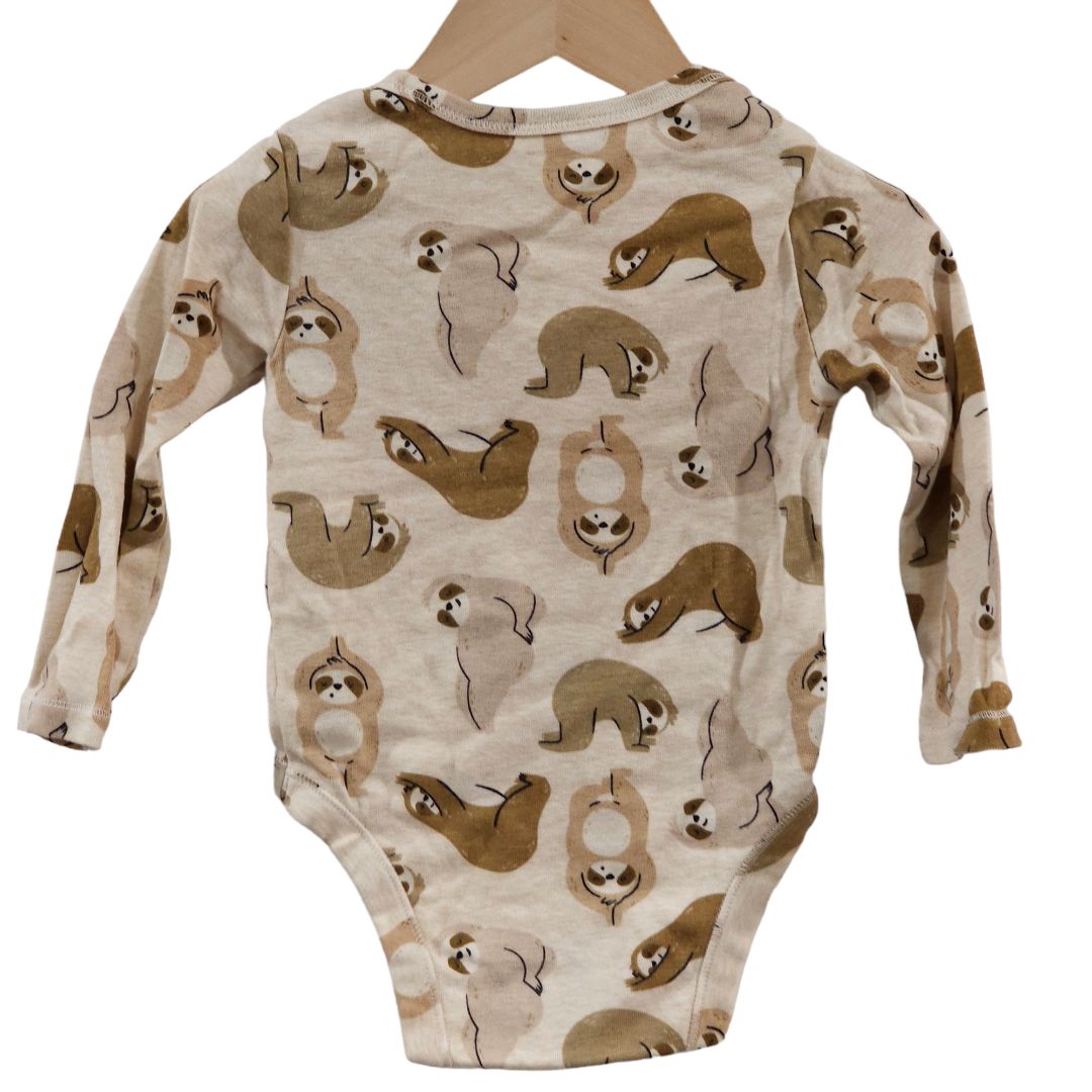 Old Navy - Cream Long Sleeve Bodysuit, Boy, 12-18 m