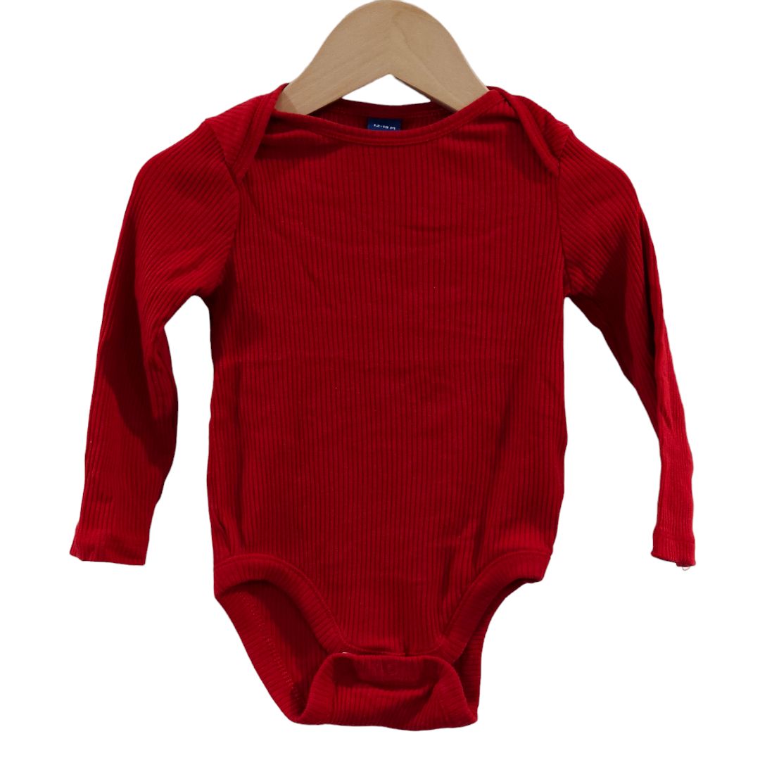 Old Navy -  Pack of 4 Long Sleeve Ribbed Bodysuits, 12-18 m