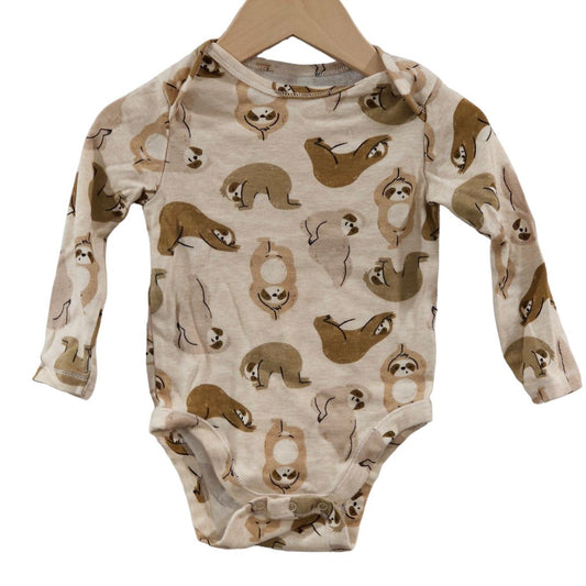 Old Navy - Cream Long Sleeve Bodysuit, Boy, 12-18 m