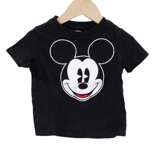 Old Navy - Black Classic Mickey Mouse T-Shirt, 12-18 m