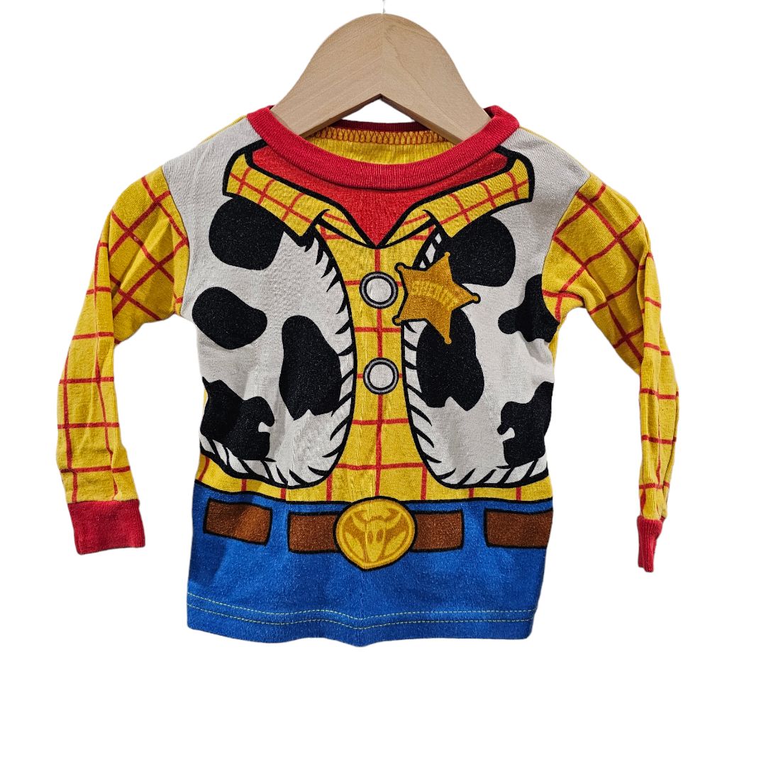 Disney - Pijama de Woody de Toy Story de 2 piezas en color azul, 18 m