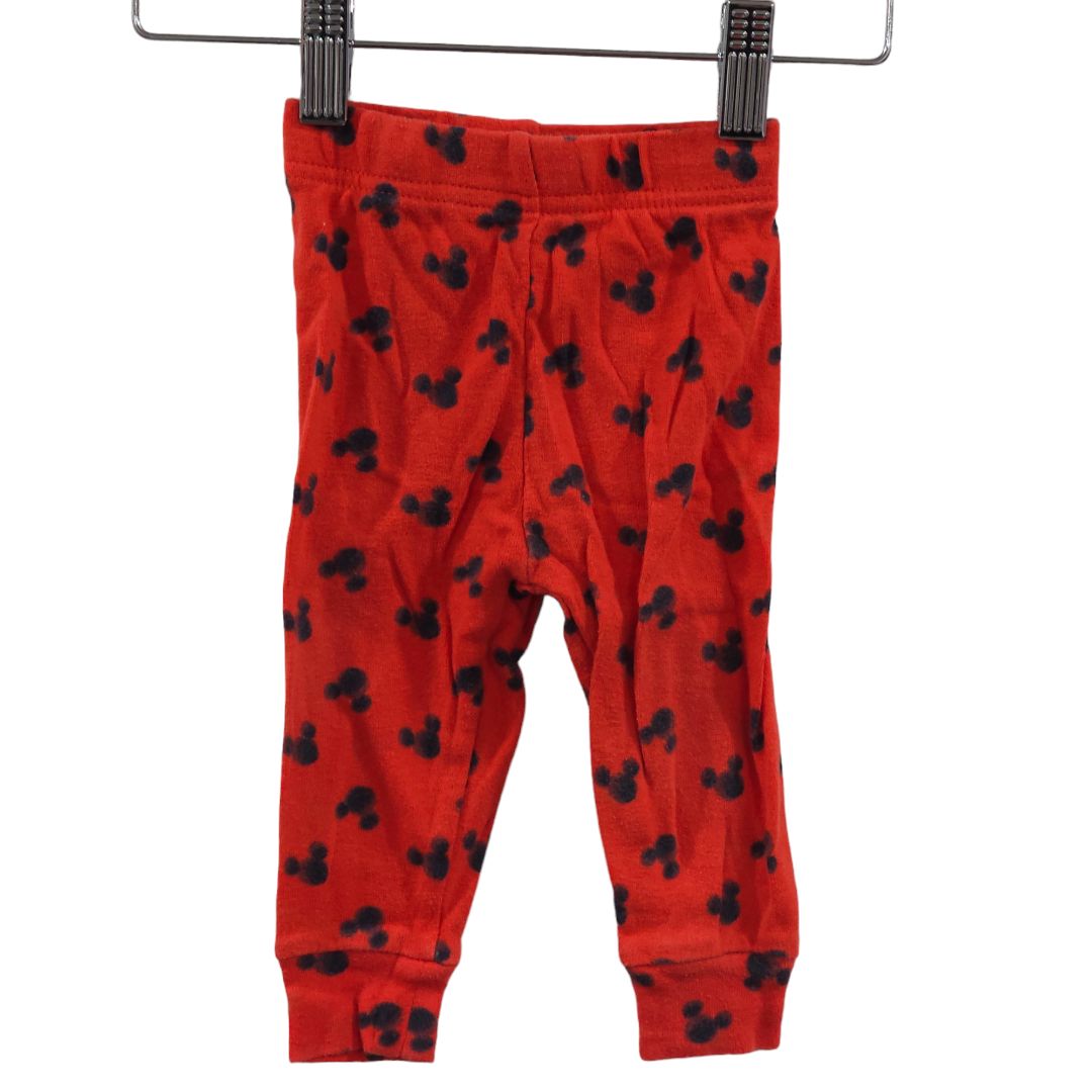 Disney Junior - Red 2 Piece Mickey Mouse Pajama, 12 m