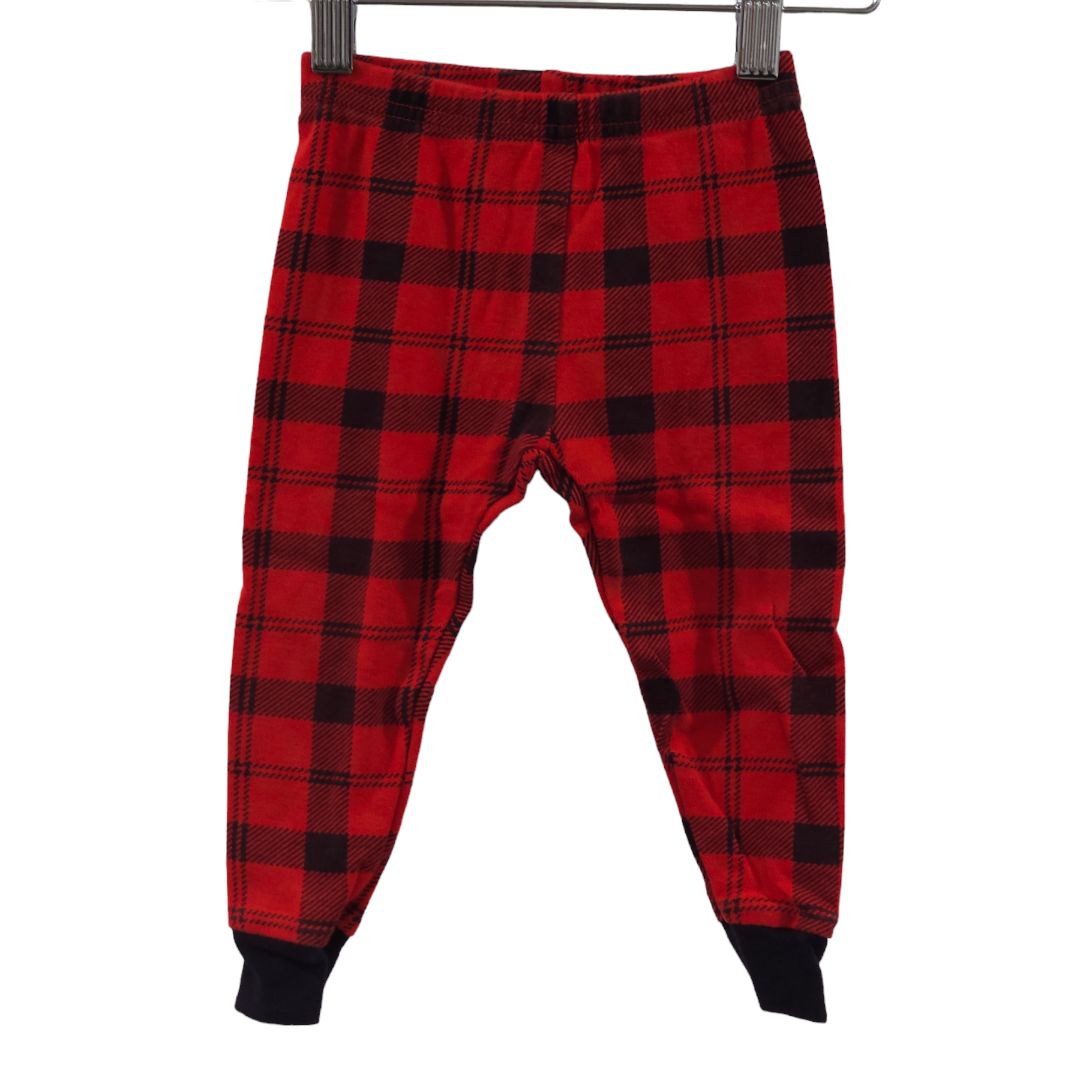 Carter's - Pijama de dos piezas a cuadros rojo, 18 m