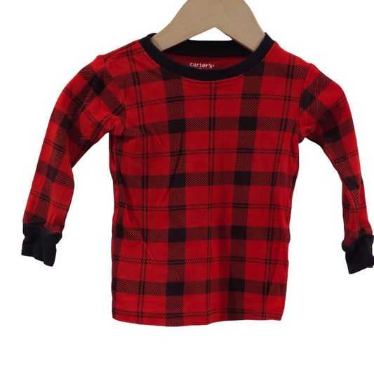 Carter's - Red 2 Piece Plaid Pajama, 18 m