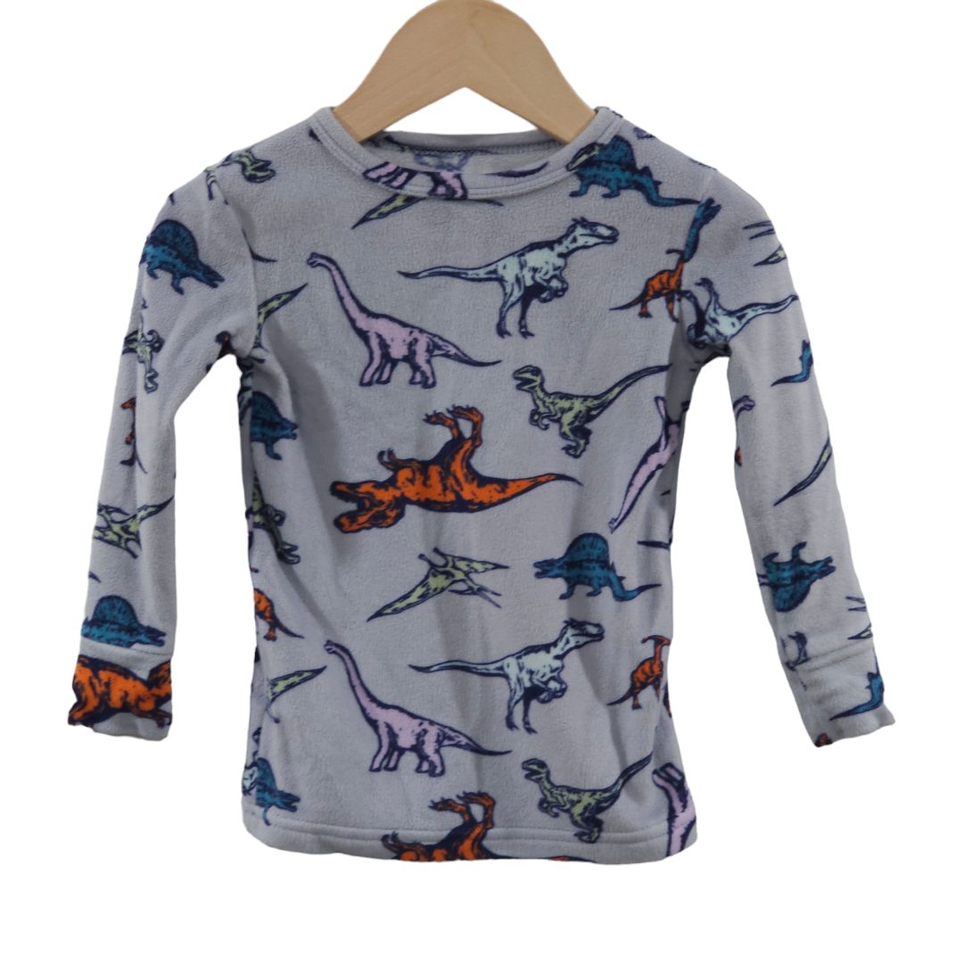 Cat &amp; Jack - Pijama suave de 2 piezas de dinosaurio gris, 18 m