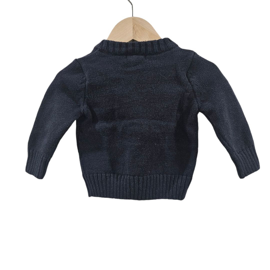 Joe Fresh - Suéter de punto azul, 3-6 m