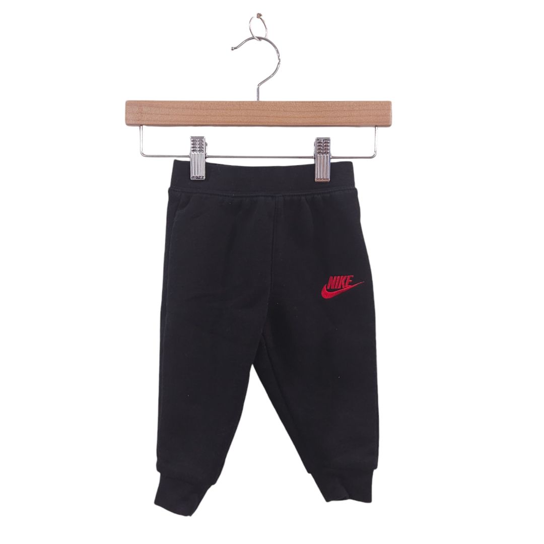 Nike - Red and Black "Just Do It" Sweatshirt ang Jogger Pants, 12 m