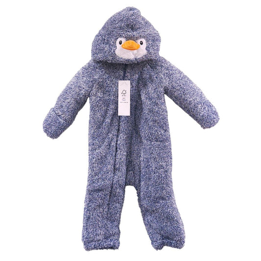 Koala Baby - Blue Penguin Hooded Coat with Cuff Mitten (New), 9-12 m