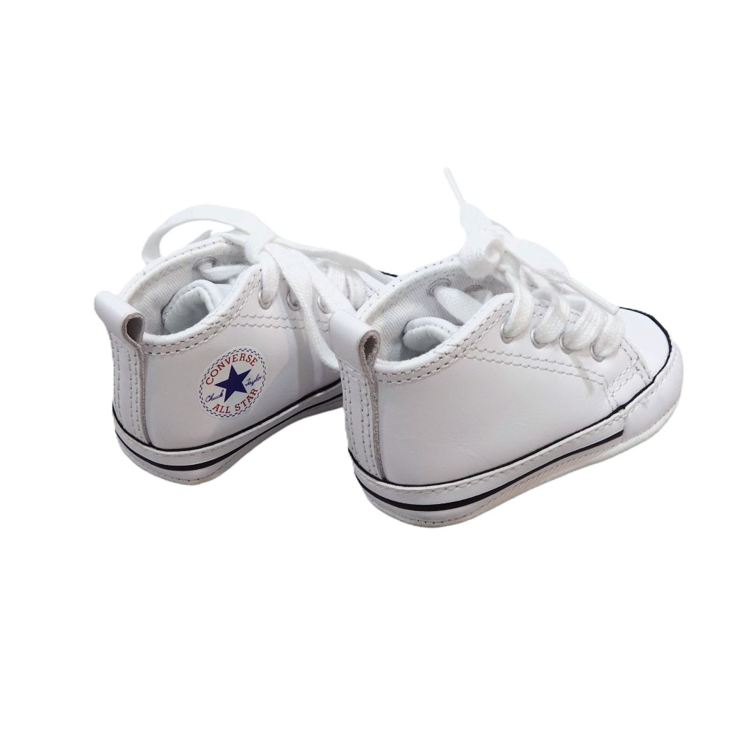 Converse - White First Star Leather Sneakers, 1