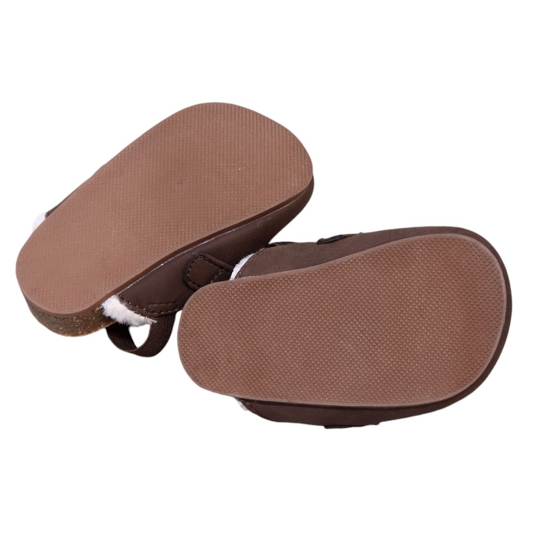 Old Navy - Brown Baby Cozy Faux-Suede Clog Shoes, 6-12 m