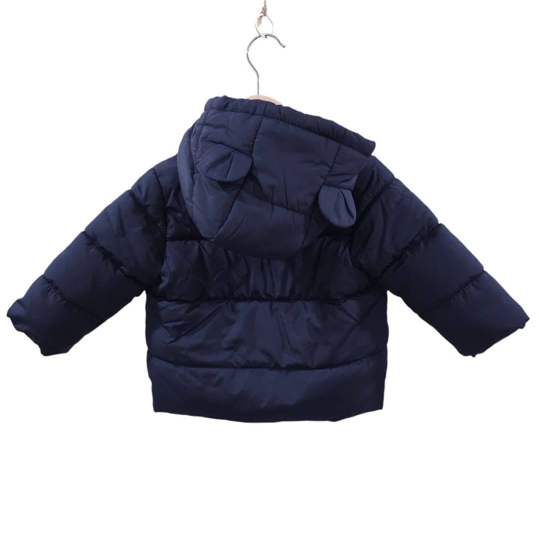 Old Navy - Blue Water-Resistant Frost Free Critter Puffer Jacket, 6-12 m