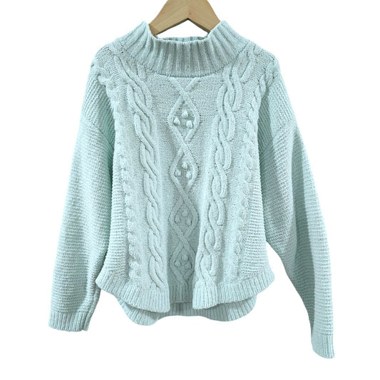 Cat & Jack - Blue Girls Cable Knit Sweater, 6/6X