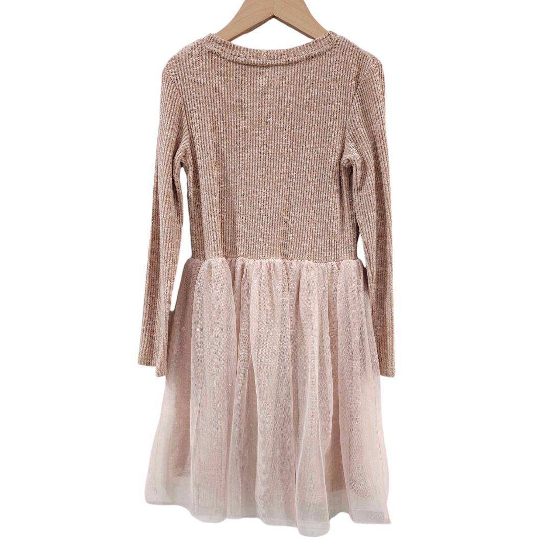 Cat & Jack - Pink Sweater Tulle Dress, 6/6X