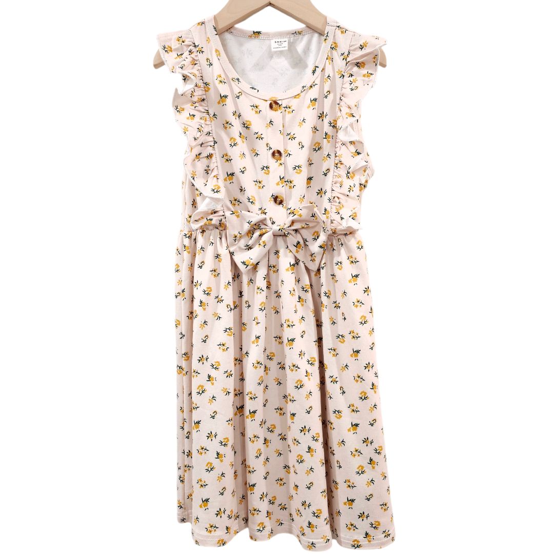 Shein - Vestido con lazo floral rosa, 7